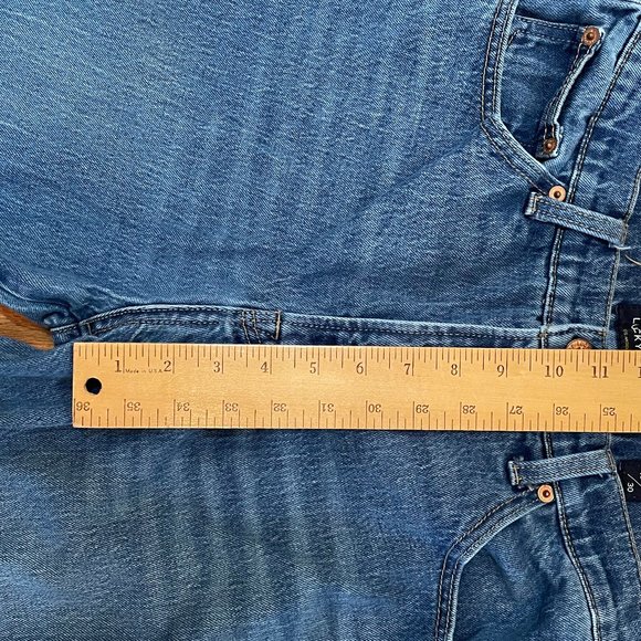Lucky Brand Authentic Straight Crop Blue Jeans Size 10/30 Pockets - Picture 8 of 14